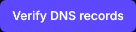 Verify DNS records