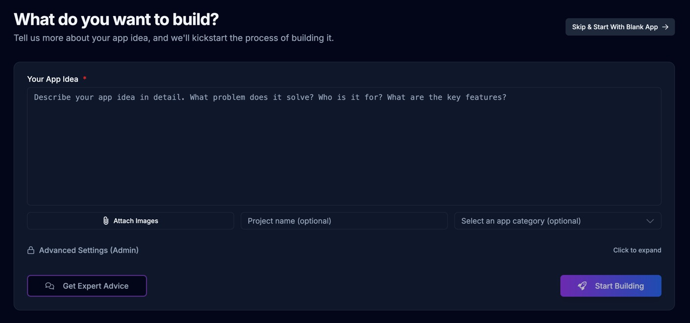 Create New App