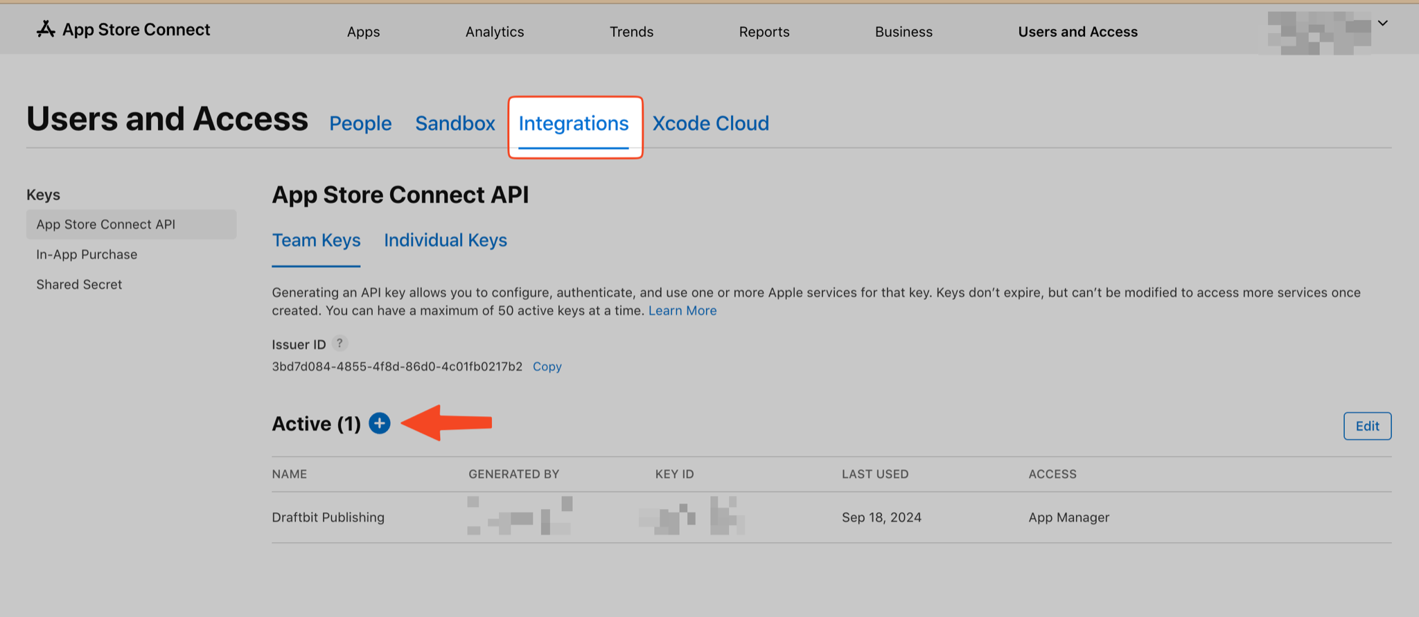 Integrations Tab